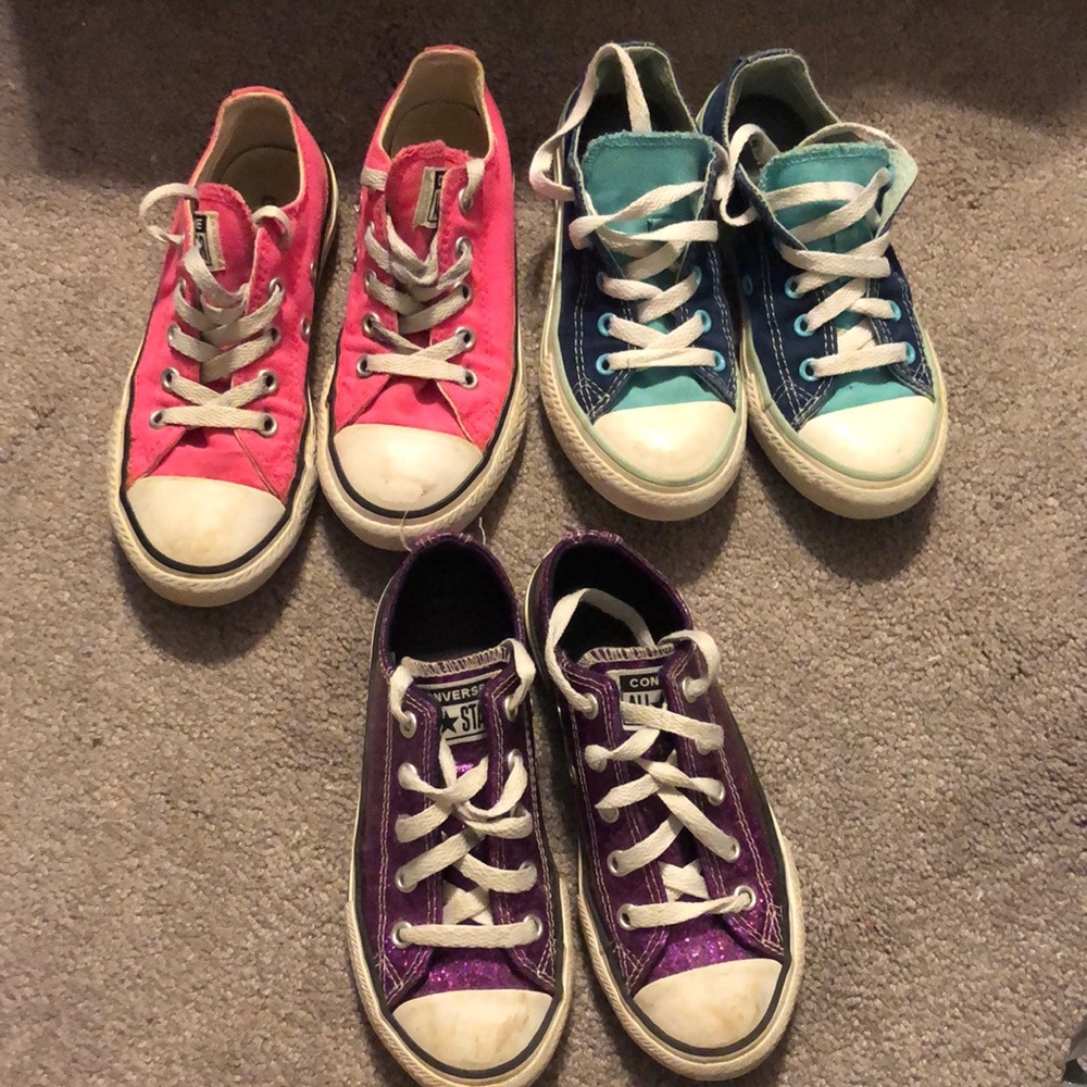 Little girls size 12 converse bundle!
